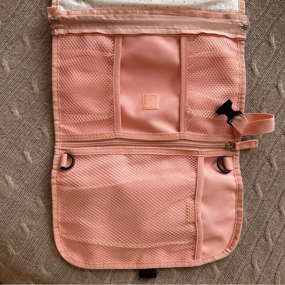 EUC 16pc Baby Girl Bib/Hair/Changing Pad Travel Bundle, Tiny Twinkle
